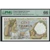 Image 1 : France, 1942, 100 Francs, L.30197 896. PMG 66EPQ.