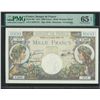 Image 1 : France, 1944, 1000 Francs, E.3620 275. PMG 65EPQ.