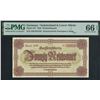 Image 1 : Germany, 1945, 20 Reichsmark, AM 034194. PMG 66EPQ. Rare high grade sample!