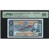 Image 1 : Scotland, The British Linen Bank, 1968, £5, Specimen, K/12 000000. PMG 66EPQ.