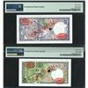 Image 2 : Sri Lanka, 1987-90, 10 & 20 Rupees, F/1 000000 069 & E/1 000000 058. Both PMG 67EPQ. DeLaRue Specime