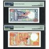 Image 2 : Sri Lanka, 1987-90, 50 & 100 Rupees, D/1 000000 033 & C/1 000000 085. Both PMG 67EPQ. DeLaRue Specim
