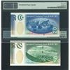 Image 2 : Standard Chartered Bank, 2003, Lot of (2), $20 & $50, ZZ015452 & ZZ291640 . Both PMG 67EPQ. Replacem