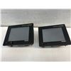 Image 1 : (2) Mitsubishi #GT1555-VTBD Terminals with #GT15-J71E71-100 Ethernet Interface Units