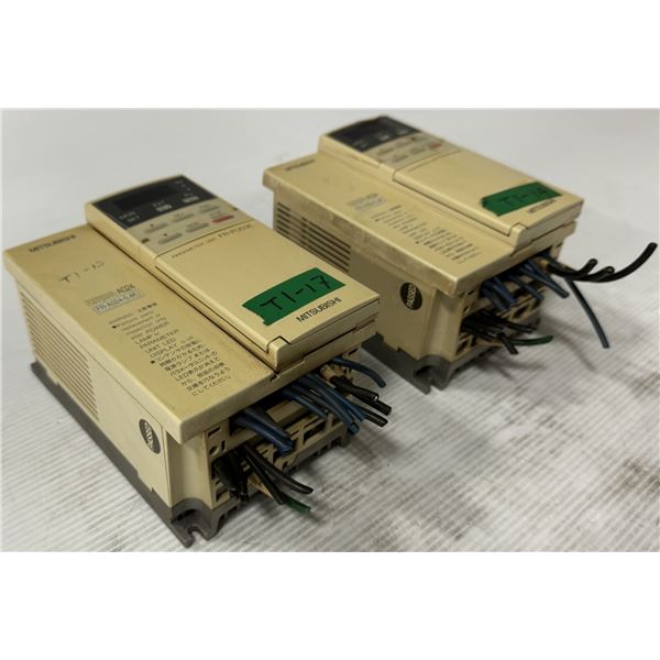 (2) Mitsubishi #FR-A024-0.4K Inverter