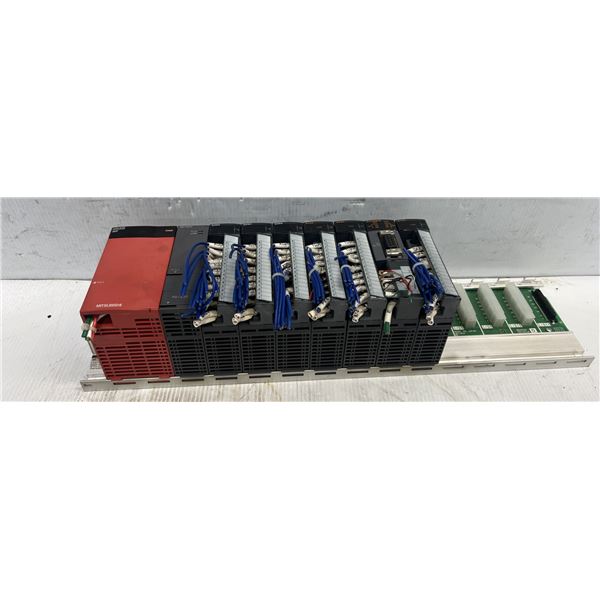 Mitsubishi Rack w/ Power Supply & Modules as Pictured