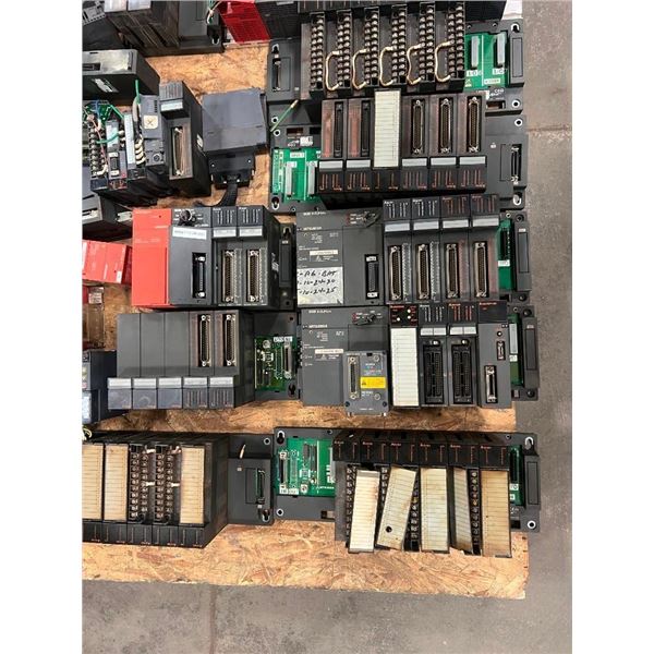 Lot of Mitsubishi Racks with Modules as Pictured