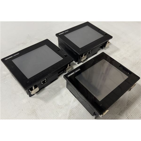 (3) Mitsubishi #GT1455-QTBDE Graphic Operation Terminals