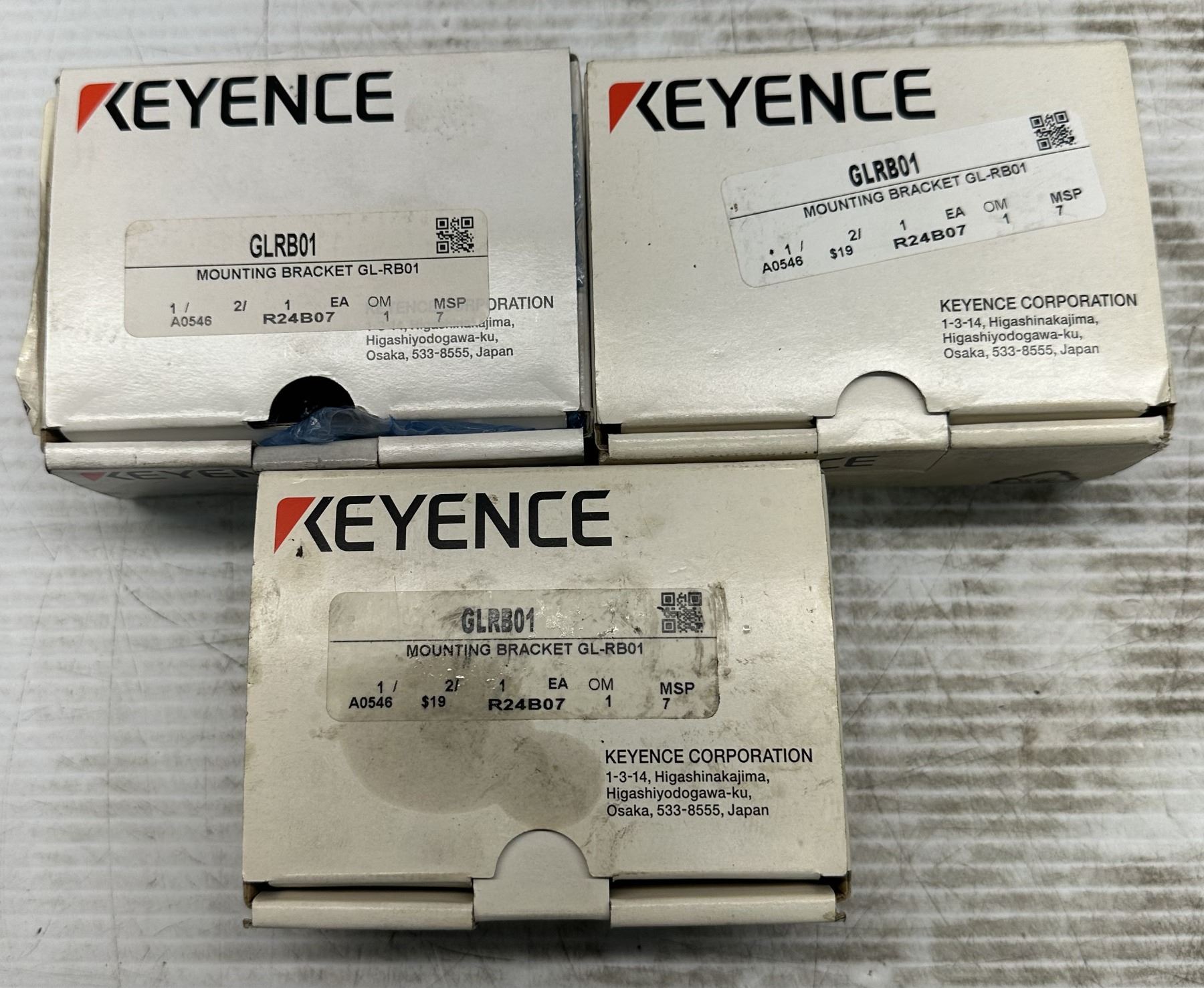 Keyence Gl Rb01 (3) Keyence #GL-RB01 Safety Light Curtain Mounting Brackets