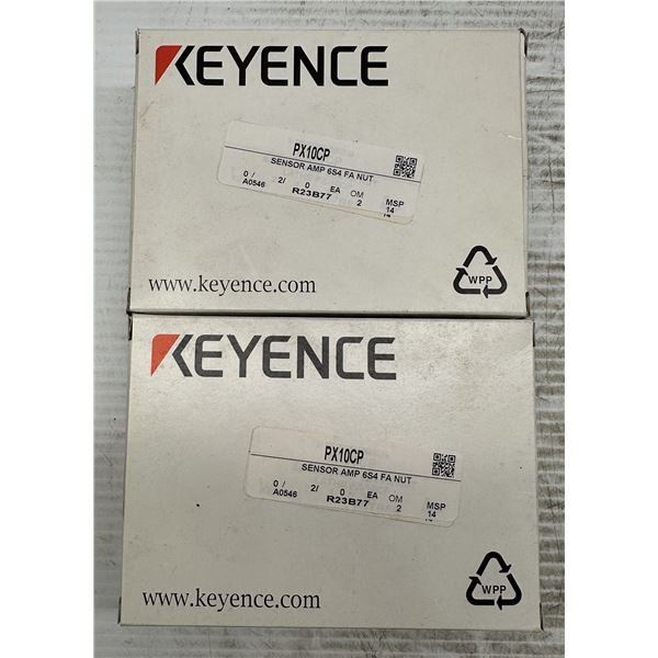(2) Keyence #PX10CP Photoelectric Sensors