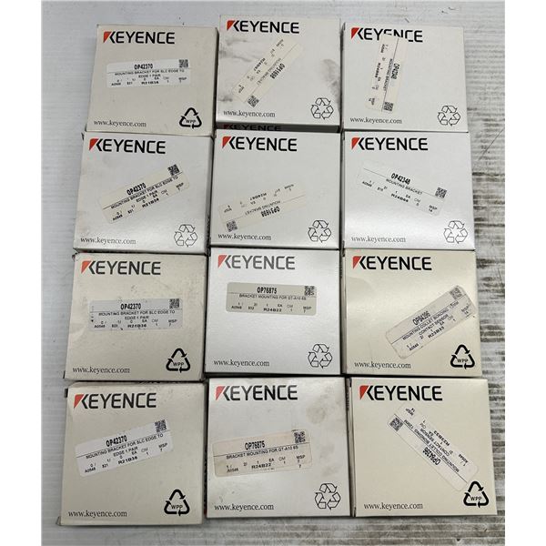 Lot of (12) Misc. Keyence Mounting Brackets
