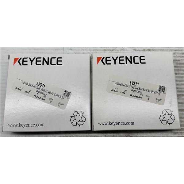 (2) Keyence #LV-S71 Laser Sensors