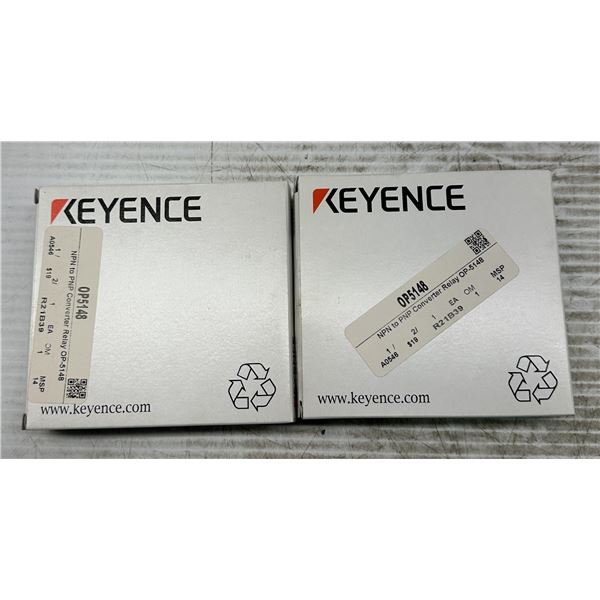 (2) Keyence #OP-5148 Converter Relays
