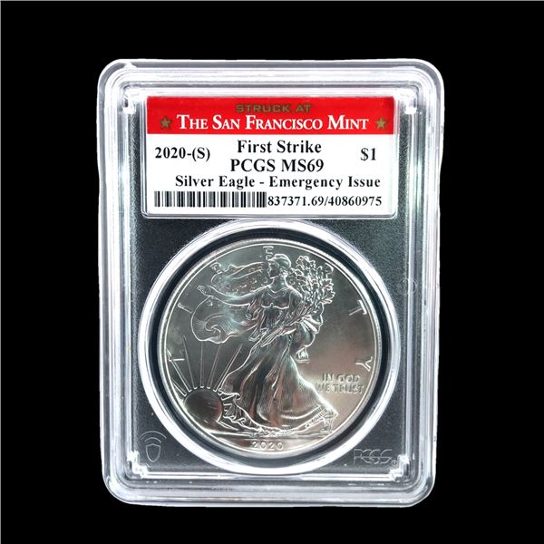 2020 (S) Silver Eagle Emergency Issue MS69