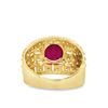 Image 4 : Large Enhanced Ruby & Diamond Ring