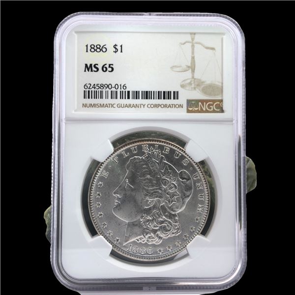 1886 Morgan Silver Dollar MS65