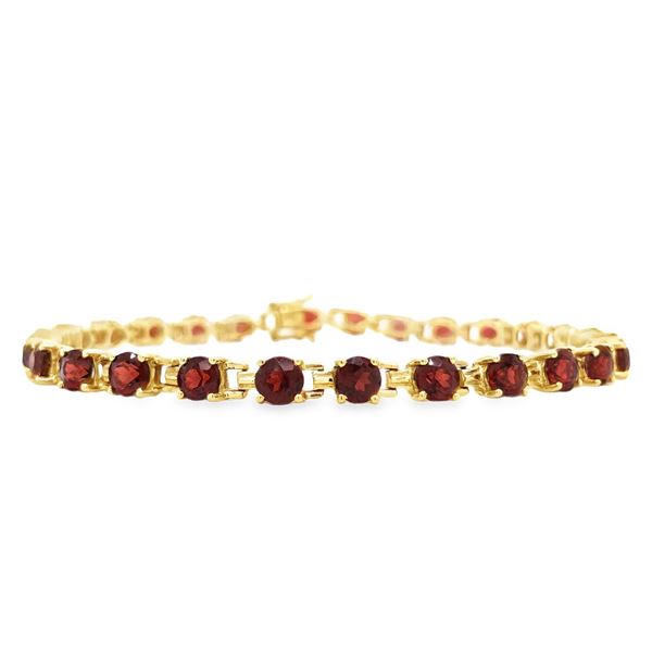 Garnet Tennis Bracelet