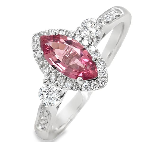 Ceylon Sapphire and Diamond Ring