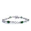 Image 1 : Tsavorite and Diamond Bracelet