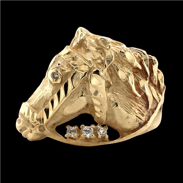 Horse Head Diamond Ring