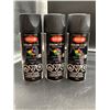 Image 1 : Krylon Colormaxx Paint + Primer 340g Flat Black Spray Paint, Set of 3