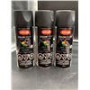 Image 1 : Krylon Colormaxx Paint + Primer 340g Flat Black Spray Paint, Set of 3