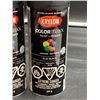 Image 2 : Krylon Colormaxx Paint + Primer 340g Flat Black Spray Paint, Set of 3