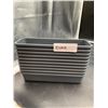 Image 3 : Set of 32 Gray Plastic Storage Containers in Various Sizes