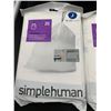 Image 2 : Simplehuman Custom Fit Trash Can Liners, Code J, 30-45L, 20 Count (Lot of 2)