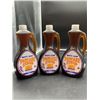 Image 1 : Nutty Club Pancake Syrup Bottles, 750 mL, Set of 3