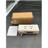 Image 2 : EyGde Multi Plug Outlet Extender Surge Protector 1700J, Wall Power Bar with Rotating Plug & 4 USB Ch