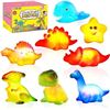 Image 1 : Gzoneeyz Light Up Bath Toys 8 pack Whale And Dinosaur Theme