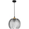 Image 1 : ZTTECH 5.8” Grey Leaves Glass Ball Pendant Light Ceiling Hanging Lamp for Kitchen Island (5