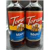 Image 2 : Torani Maple Flavoring Syrup Bottles, 750ml Each x 2
