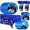 Image 1 : Video Game Themed Party Packs, 113pcs Video Game Birthday Decorations Tableware Set – Video
