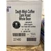 Image 2 : Death Wish Coffee Dark Roast Whole Bean – 4 Bags, 8 lbs Net Weight