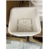 Image 2 : Stack of White Plastic Storage Bins with Reinforced Cross-Section Lot of 8