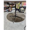 Image 4 : Round Table with Metal Base and Integrated Power Outlet – 54″D x 42″T