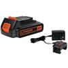 Image 1 : Black+Decker 20V Lithium-Ion Battery Charger and Battery Set