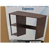 Image 4 : SHW Cyrus 35-Inch Desk With Shelves, Espresso