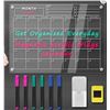Image 1 : SORFHOUR Magnetic Dry Erase Board Calendar with Accessories, 17 x 12 Inches