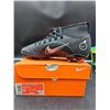 Image 1 : Nike JR Superfly 8 Club FG/MG Soccer Cleats in Black/Metallic Silver, Size 5.5Y