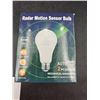 Image 1 : 2 pack Radar Motion Sensor Bulb, 15W, 1500 Lumens, Auto On/Off