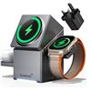 Image 1 : ZeeHoo Z1 3-in-1 MagSafe Wireless Charging Station with advanced touch motion.