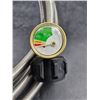 Image 2 : Gas Hose with Pressure Gauge for Propane Connection
