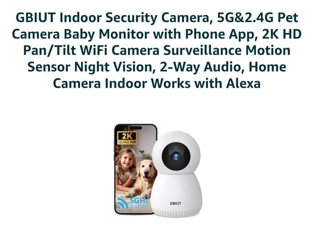 Home Camera Indoor GBIUT Indoor Security Camera, Pet
