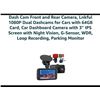 Image 1 : Dual Dash Cam With Front And Rear Cameras, 1080P With 64GB Card And Night Vision