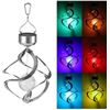 Image 1 : Stainless Steel Solar Galaxy Wind Spinner with Color Change LED Light
