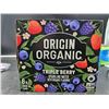 Image 2 : Origin Organic Triple Berry Sparkling Water 6-Pack, 355mL Cans