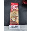 Image 1 : Lot of 7 Nestle KitKat Hazelnut Crunch Bars – 120g Each